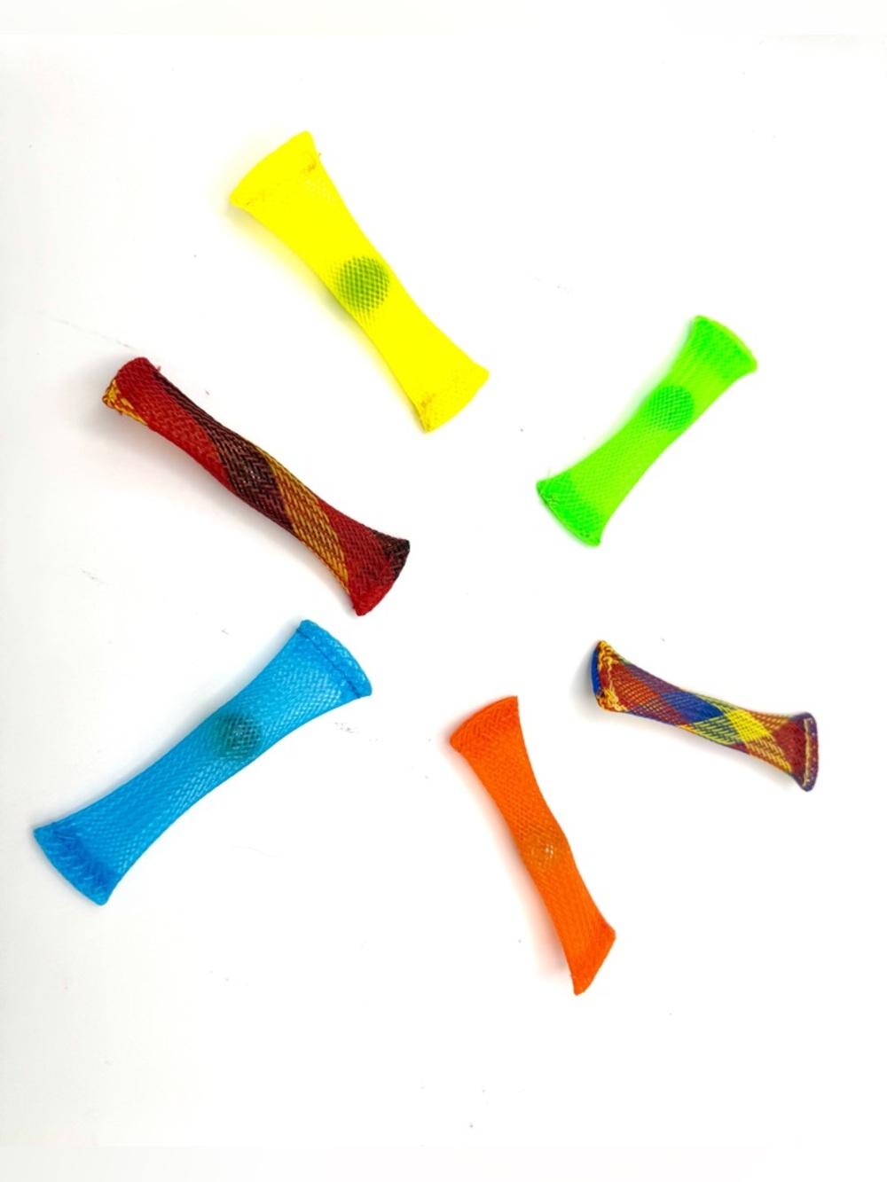 Sensory Mesh Fidget Tubes Toy - Assorted Bright Colors